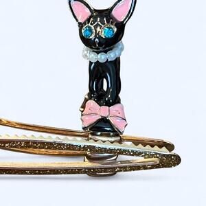 Betsey Johnson Vintage 2000s rare Black Cat ring